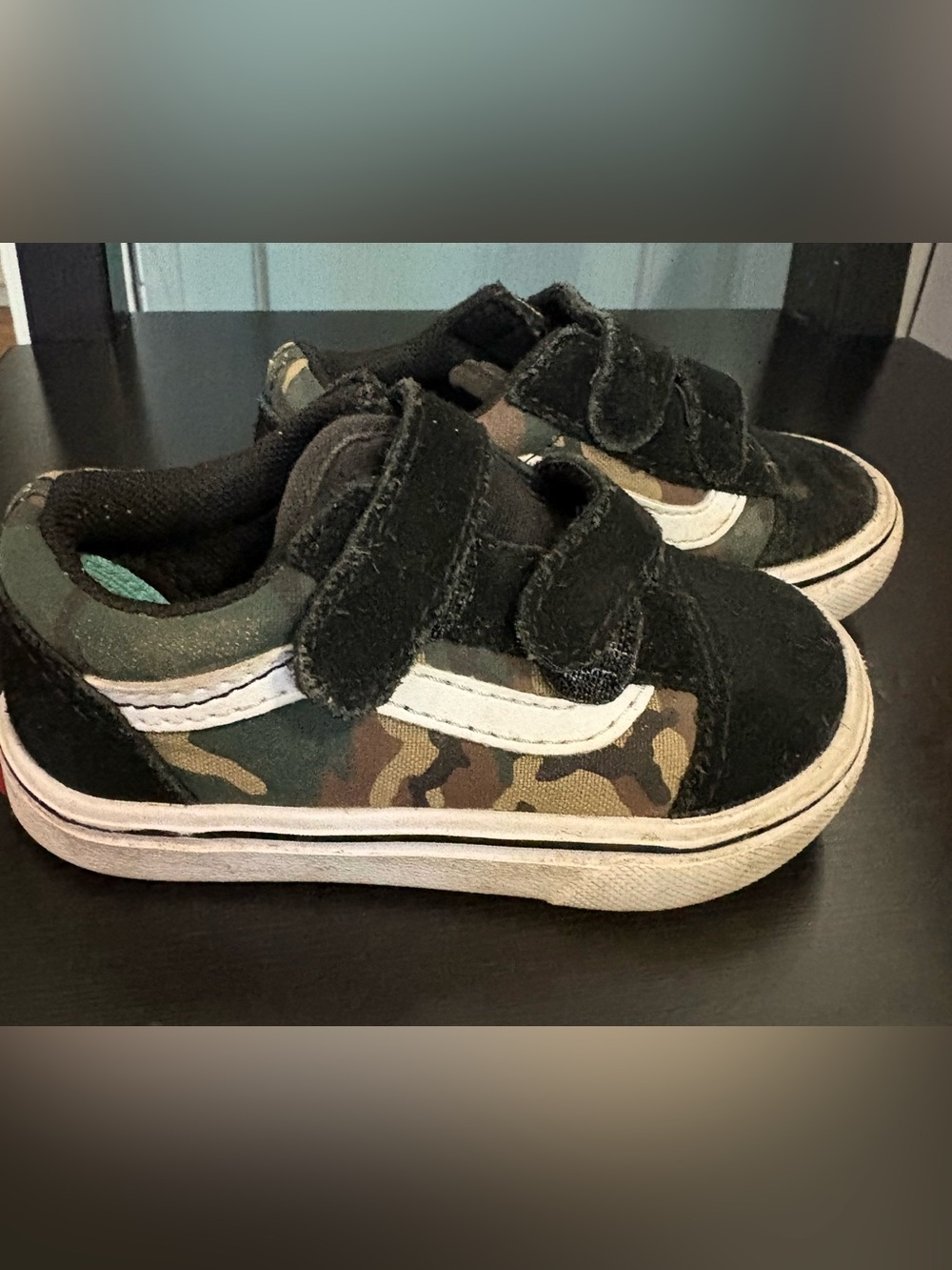 Vans Kids Camo Sneakers with Comfy Cush insoles